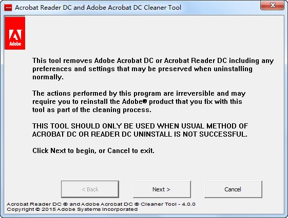 Adobe PDF阅读器Adobe Acrobat v1.0卸载工具官方版